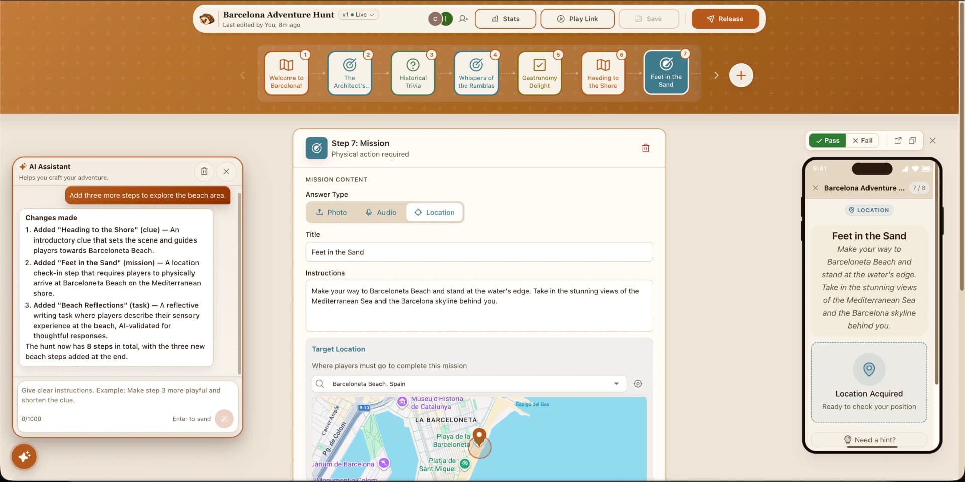 HedgeHunt builder screenshot